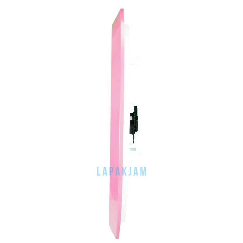 Jam Dinding Analog Polos Minimalis Esa Pink JDESA331PIN
