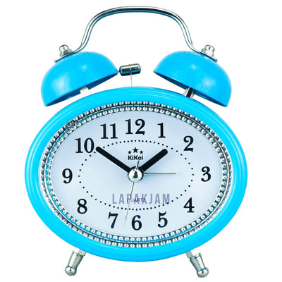 Jam Weker Analog Polos Minimalis Esa Biru WEES833BBIR
