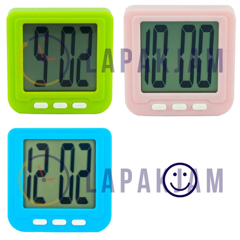 Jam Mobil Digital Polos Minimalis Esa Hijau JMES186HIJ
