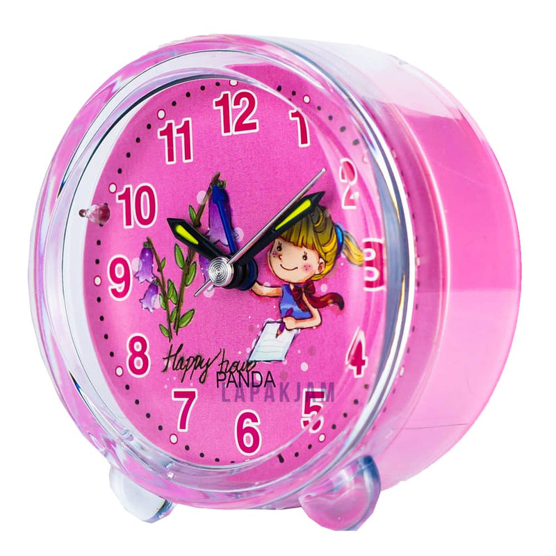 Jam Weker Analog Polos Minimalis Esa Pink WEESA3202PIN