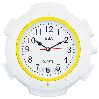 Jam Dinding Analog Custom Esa Kuning JDES99UN