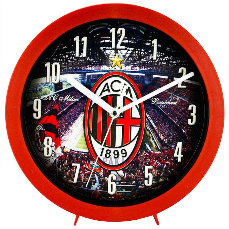 Jam Dinding Analog Bola Ontime AC Milan JDON207-F9ACM