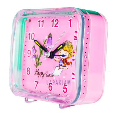 Jam Weker Analog Polos Minimalis Esa Pink WEESA3200PIN