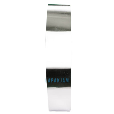 Jam Dinding Analog Polos Minimalis Estiloren Silver JD90EST62IL