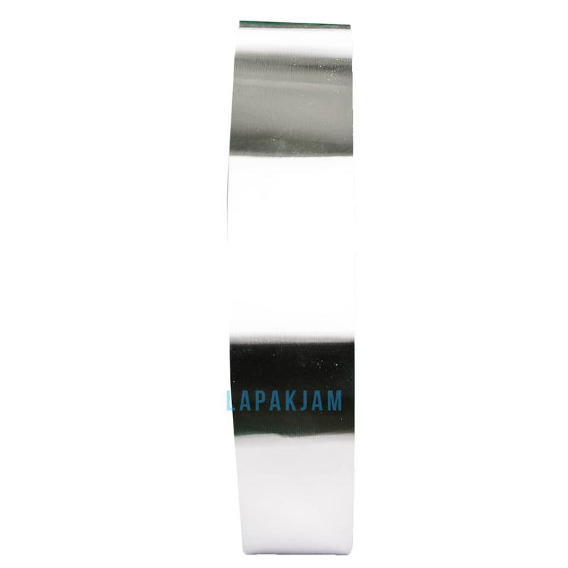 Jam Dinding Analog Polos Minimalis Estiloren Silver JD90EST62IL