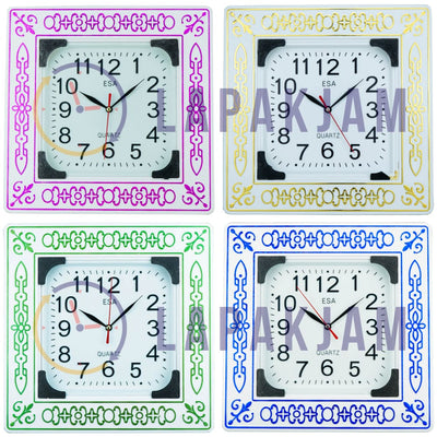 Jam Dinding Analog Polos Minimalis Esa Pink JD045ESA311PIN