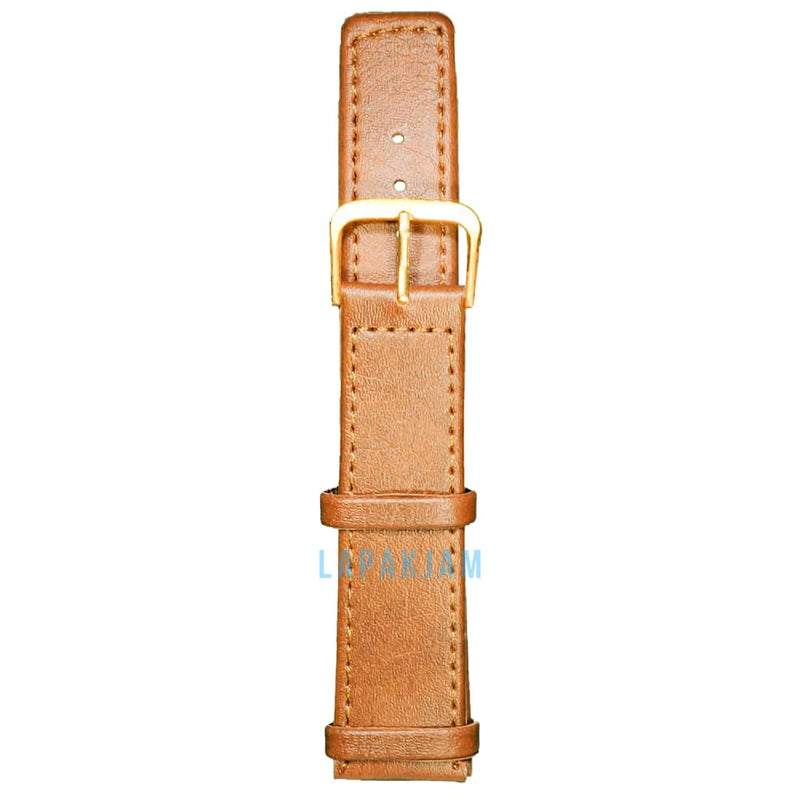 Tali Jam Tangan Kulit Alba AL-241-12 Ukuran 12 mm Coklat Muda