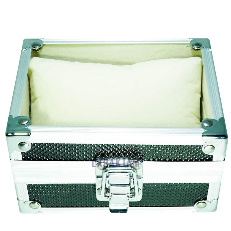 Kotak Jam Tangan Peti Almu K-43 Silver Kecil