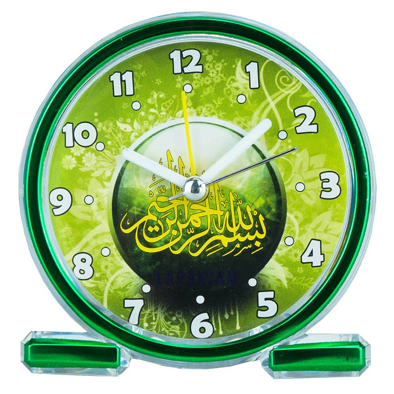Jam Weker Analog Kaligrafi Esa Hijau WEKA888KHIJ