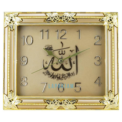 Jam Dinding Analog Kaligrafi Nikko Gold JDNINK8955GOL