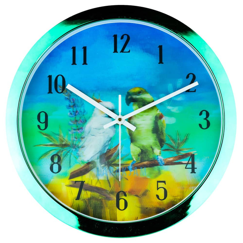 Jam Dinding Analog Animal Pioneer Hijau JD75213TD-1GRE