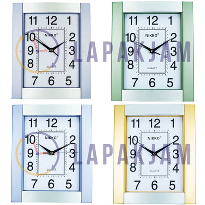 Jam Dinding Analog Polos Minimalis Nikko Ungu JD63-955WUNG