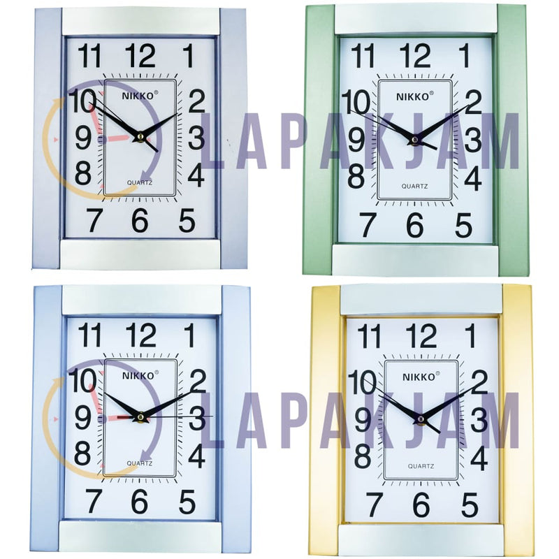 Jam Dinding Analog Polos Minimalis Nikko Ungu JD63-955WUNG