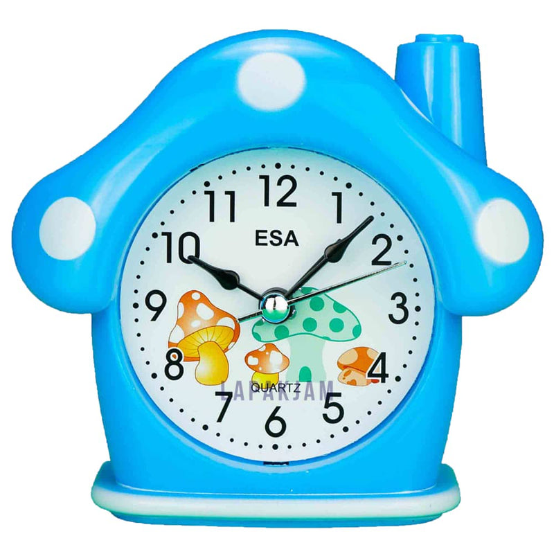 Jam Weker Analog Polos Minimalis Esa Biru WEESA3109BIR