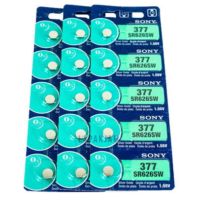 Baterai Jam Tangan Polos Sony Silver BASO377S626SW