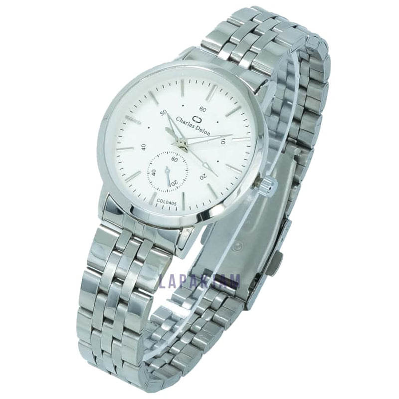 Jam Tangan Analog Formal Charles Delon Silver JACHARWCCDL0405RPBSIL