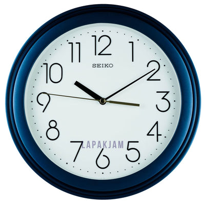 Jam Dinding Analog Polos Minimalis Seiko Biru JDSEIKQXA577LBIR
