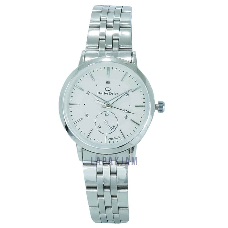 Jam Tangan Analog Formal Charles Delon Silver JACHARWCCDL0405RPBSIL