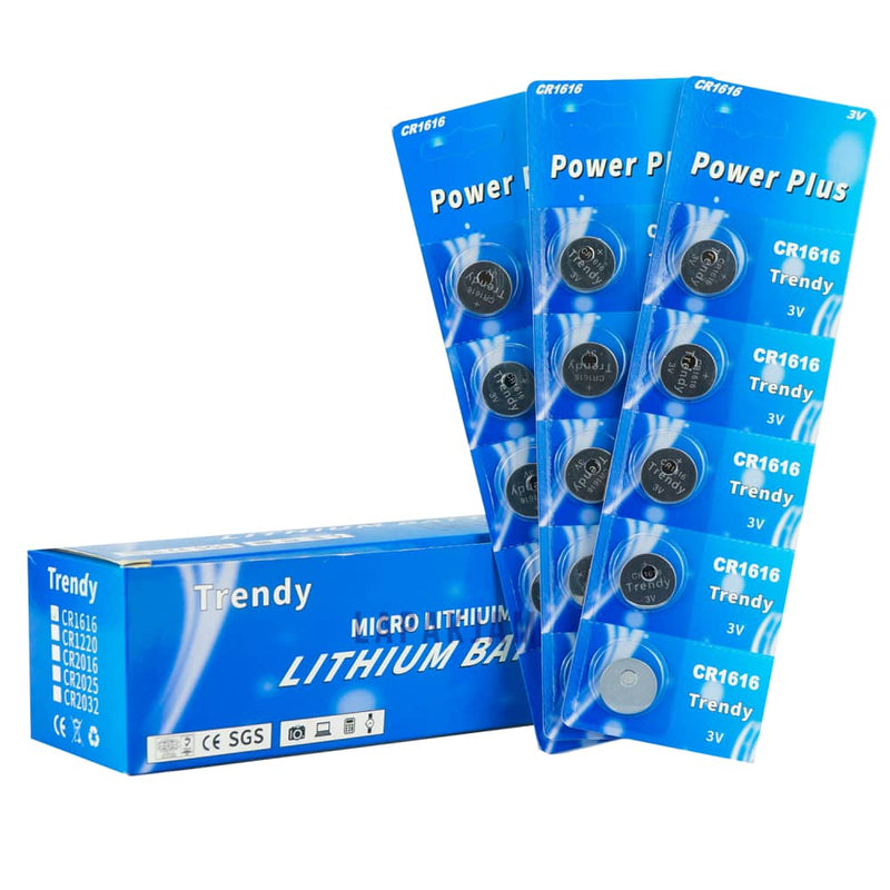 Baterai Jam Tangan Polos Trendy Silver BATRENCR1616