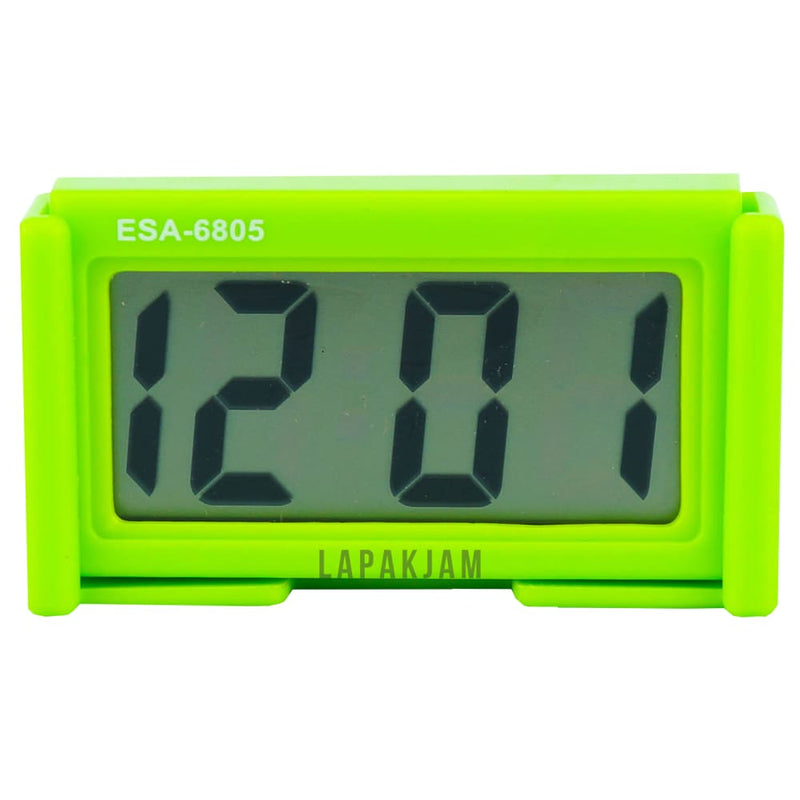 Jam Mobil Digital Polos Minimalis Esa Hijau JMES685HIJ