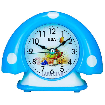 Jam Weker Analog Polos Minimalis Esa Biru WEESA3108BIR