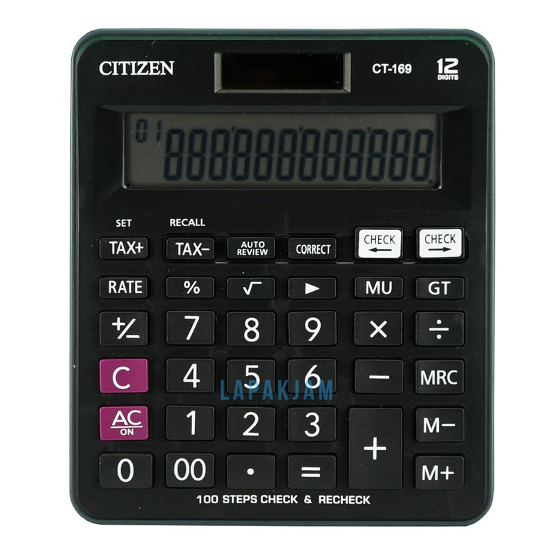 Kalkulator Basic Polos Citizen Hitam KLCICT169HIT