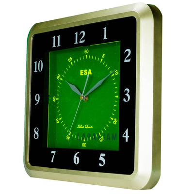 Jam Dinding Analog Polos Minimalis Esa Gold JDES55GOLHIJ