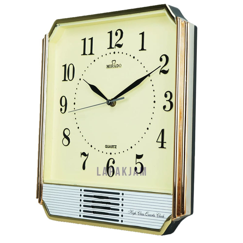 Jam Dinding Bell Polos Minimalis Mirado Cream JD15Q-510REA