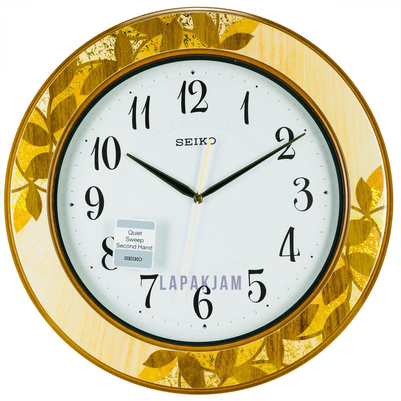 Jam Dinding Analog Polos Minimalis Seiko Cream JDSEQXA-78ACRE