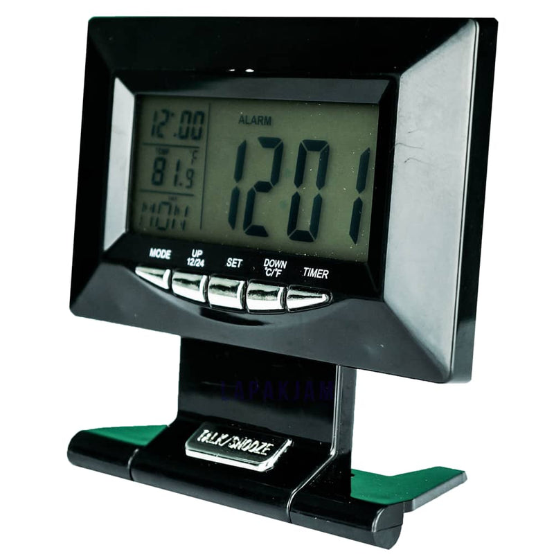 Jam Weker Analog Polos Minimalis Esa Hitam WEES899HIT