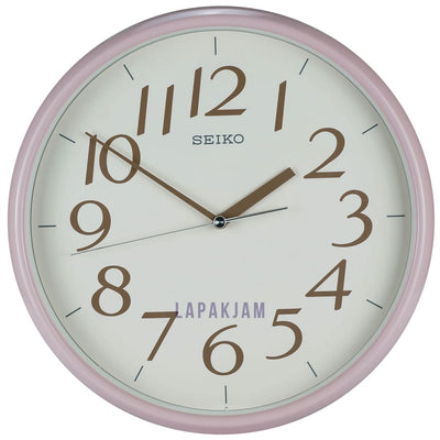 Jam Dinding Analog Polos Minimalis Seiko Pink JDSEQX719PPIN
