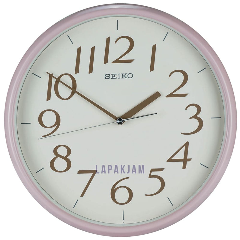 Jam Dinding Analog Polos Minimalis Seiko Pink JDSEQX719PPIN
