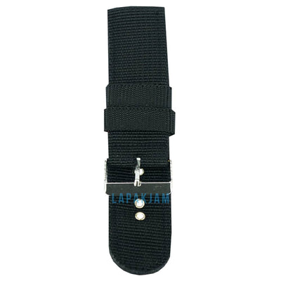 Tali Jam Tangan Kanvas/Kain Polos Fashion Tidak ada Merk Hitam TA016NYLO26HIT