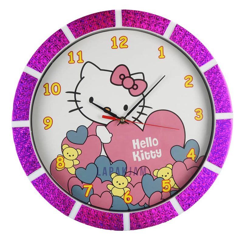 Jam Dinding Analog Karakter Anak Esa Hello Kitty JDESA567HKPIN