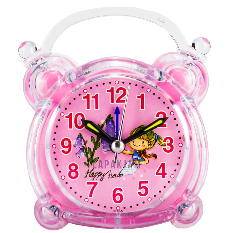 Jam Weker Analog Polos Minimalis Esa Pink WEESA3207PIN