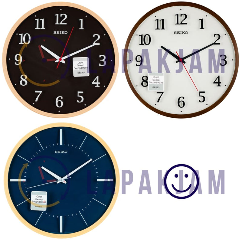 Jam Dinding Analog Polos Minimalis Seiko Cream JDSEIKQXA731ACRE
