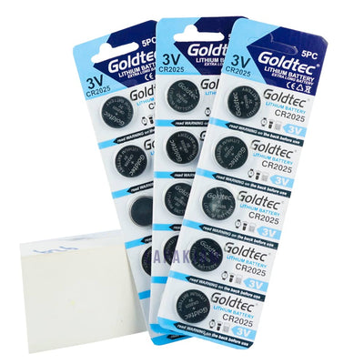 Baterai Jam Tangan Polos Goldtec Silver BAGOCR2025