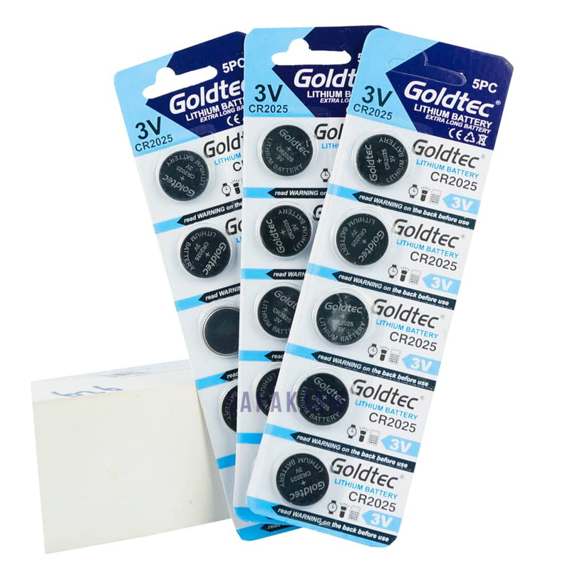 Baterai Jam Tangan Polos Goldtec Silver BAGOCR2025