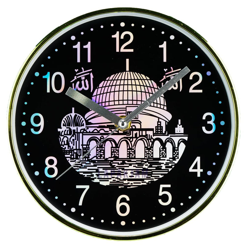 Jam Dinding Analog Nuansa Islami Platinum Hijau JDPLATPT-7428NIHIJ