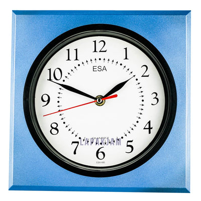 Jam Dinding Analog Polos Minimalis Esa Biru JDES80TDBIR