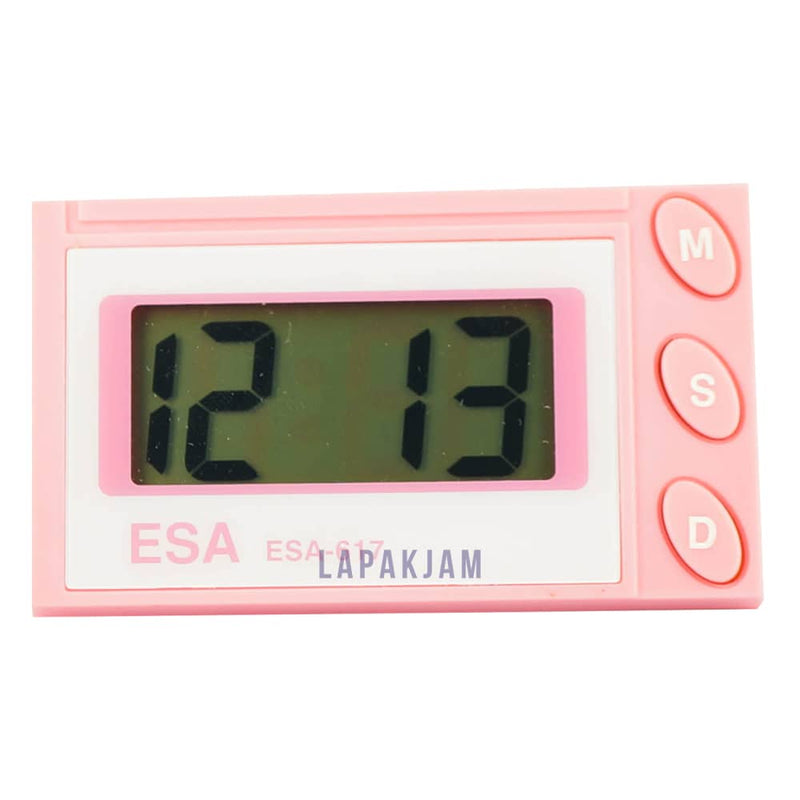 Jam Mobil Digital Polos Minimalis Esa Pink JMES617PIN