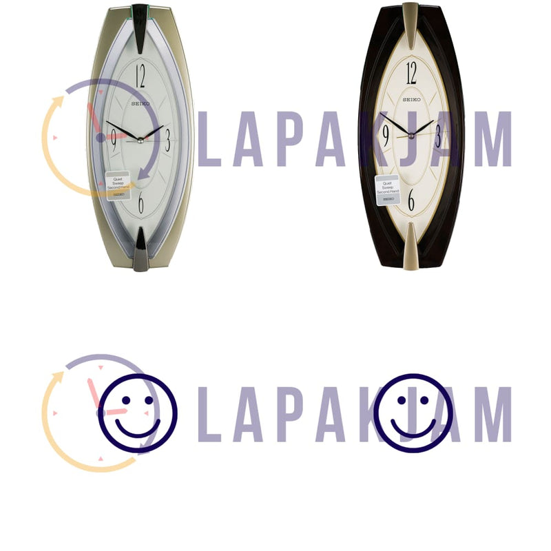 Jam Dinding Analog Polos Minimalis Seiko Silver JD0SEIK34SSL