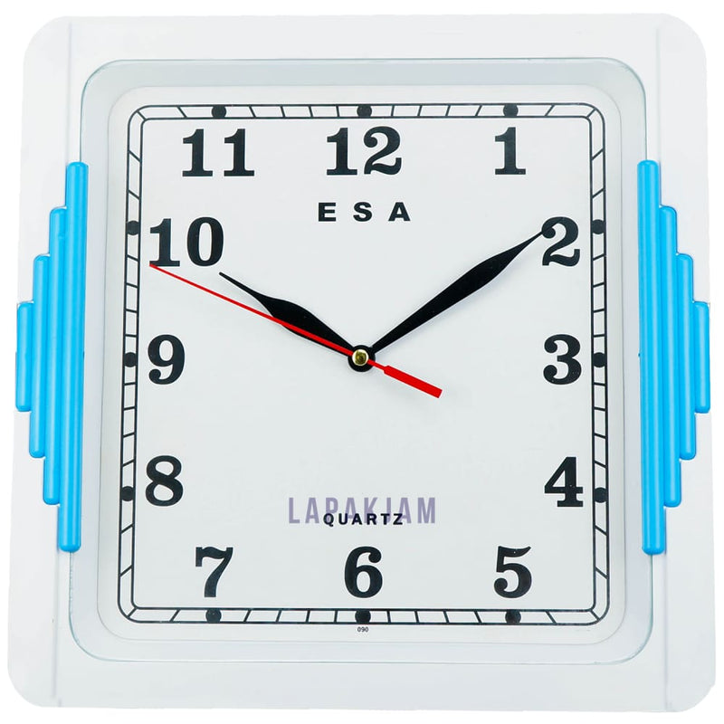 Jam Dinding Analog Polos Minimalis Esa Biru JD30ESABIPO