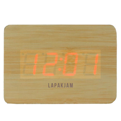 Jam Weker Digital Polos Minimalis Esa Kayu WE10ESA02GTYU
