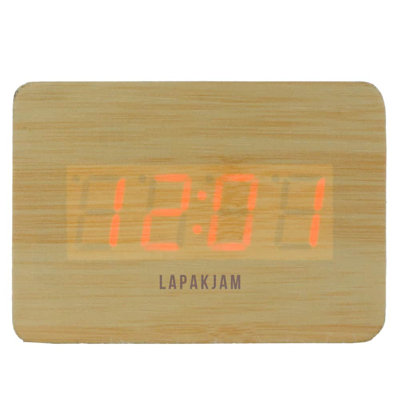 Jam Weker Digital Polos Minimalis Esa Kayu WE10ESA02GTYU