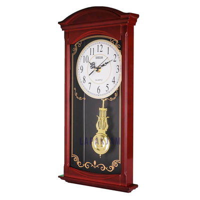 Jam Dinding Analog Polos Minimalis Goldstone Maroon JDESAGS-1521BMAR