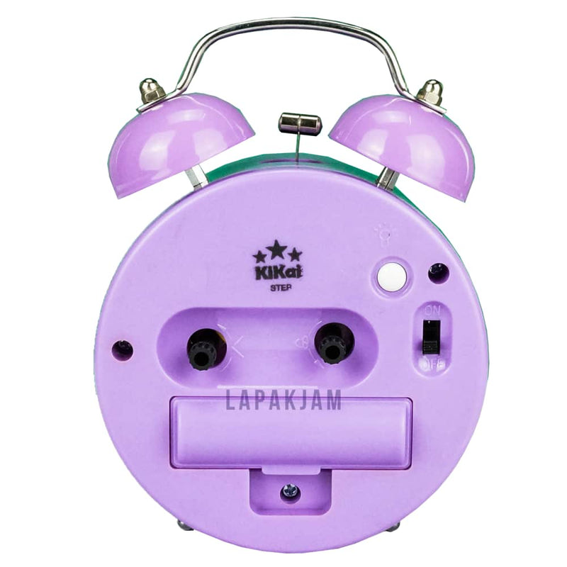 Jam Weker Analog Polos Minimalis Kikai ungu WEKIKAKK610DUNG