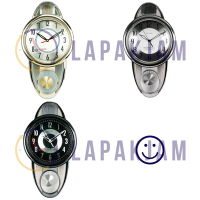 Jam Dinding Bell & Bandul Polos Minimalis Estiloren Gold JDTICRT1T-2OL