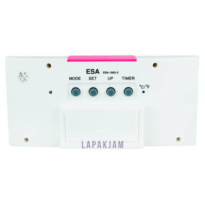 Jam Weker Digital Polos Minimalis Esa Pink WEES852-2UTPIN