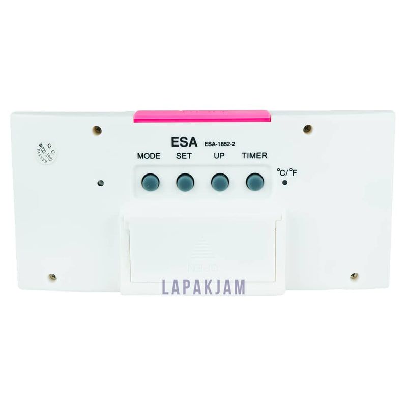 Jam Weker Digital Polos Minimalis Esa Pink WEES852-2UTPIN